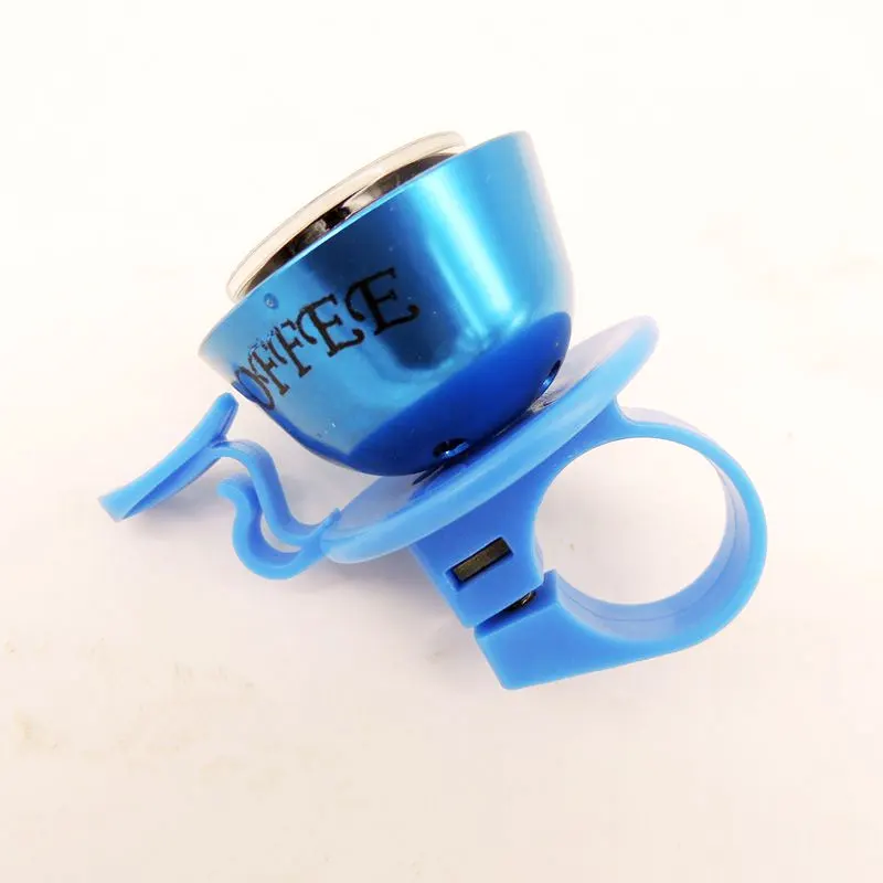 

wholesale COFFEE alloy plastic bicycle bell with compass for handle bar ring