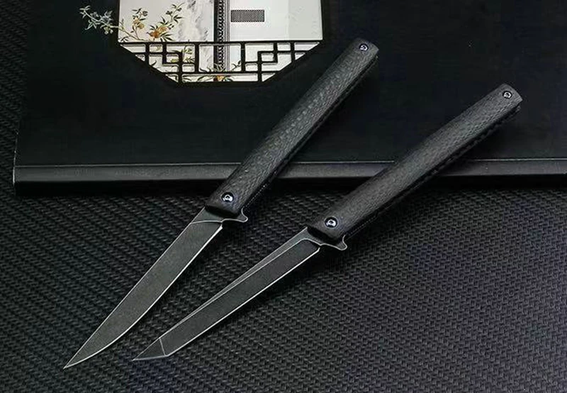 Esiwo EDC Складной нож m390 титановый из углеродного волокна Флиппер Карманный для кемпинга спасательные тактические ручки ножи спасательный подарок инструменты для выживания