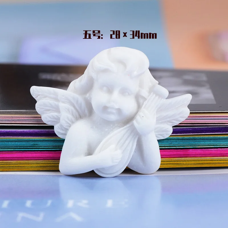 

10Pcs Vintage Baroque Angel Resin Decoration Crafts Flat back Cabochons Embellishment For Scrapbooking DIY Phone Accessories