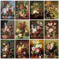 ruopoty classic painting by numbers crafts coloring by numbers flowers painting numbers home decoration coloring by numbers