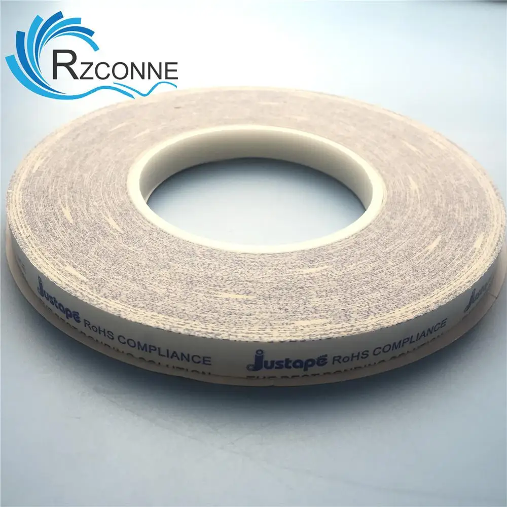 12 мм (Ш) x 57 м (Д) белый высокотемпературный стойкий двухсторонний клейкий стикер