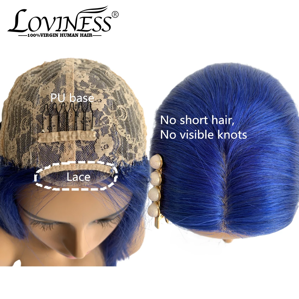 

180% Human Hair Wig Short BoB Wig Honey Blonde Colored Remy Full Machine Made with Lace Wigs Brazilian Hair For Black Women