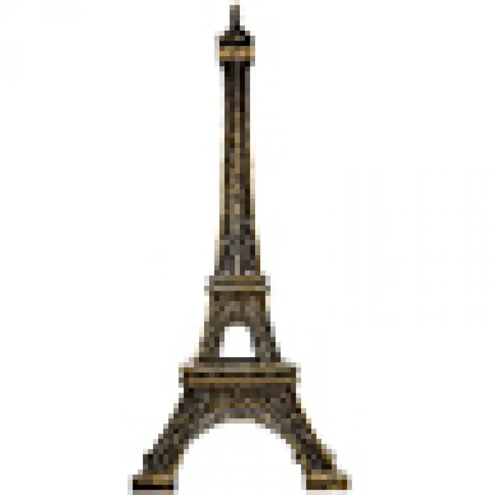 

15cm Home Decoration Romantic Paris Eiffel Tower Metallic Model Figurines Decor