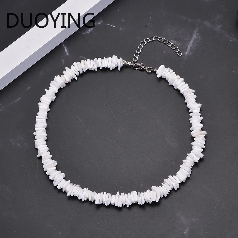 Hiyong бусинами из ожерелье ракушек моллюск чипы ручной работы гавайский пляжный