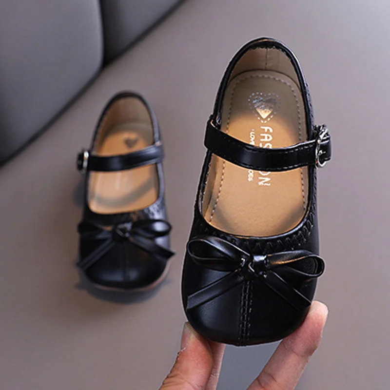 

Sandalias Kids shoes For Children's Girl's leather shoes School Students Performing Dancing shoe performance Black Girls Flats