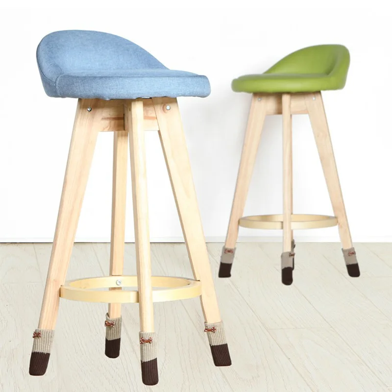 4 шт. вязаные шерстяные носки чехлы на ножки стула нескользящая настольная ножка