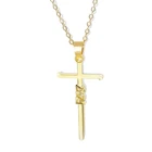2021 будет лучше крест ожерелье с подвеской унисекс, христианское религиозное ювелирное изделие U90E