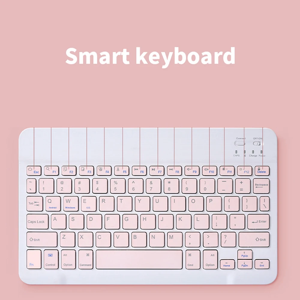 10-дюймовая Bluetooth клавиатура для планшетов ноутбуков телефонов Teclado iPad Mini