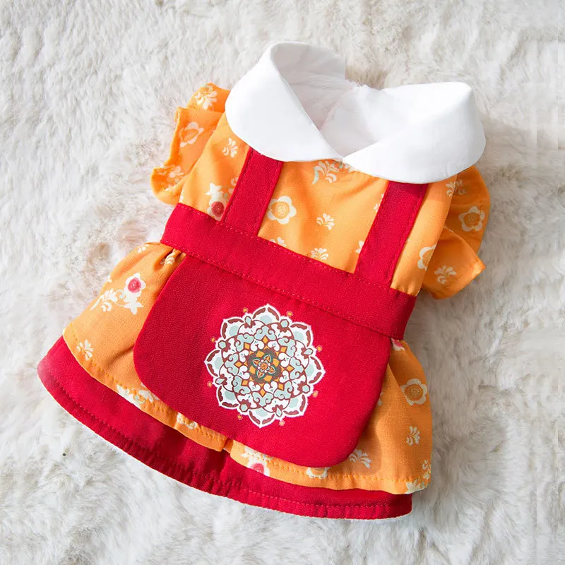

Костюм Tang, юбка, одежда для собак, модное платье-королева, одежда для собак, очень маленький костюм, Симпатичный хлопковый костюм Чихуахуа дл...