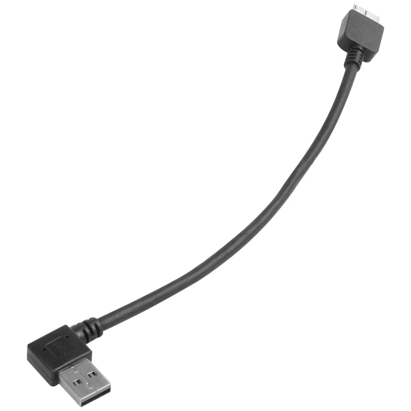 Черный правый угол USB 3 0 тип A папа к Micro B Мужской Кабельный соединитель