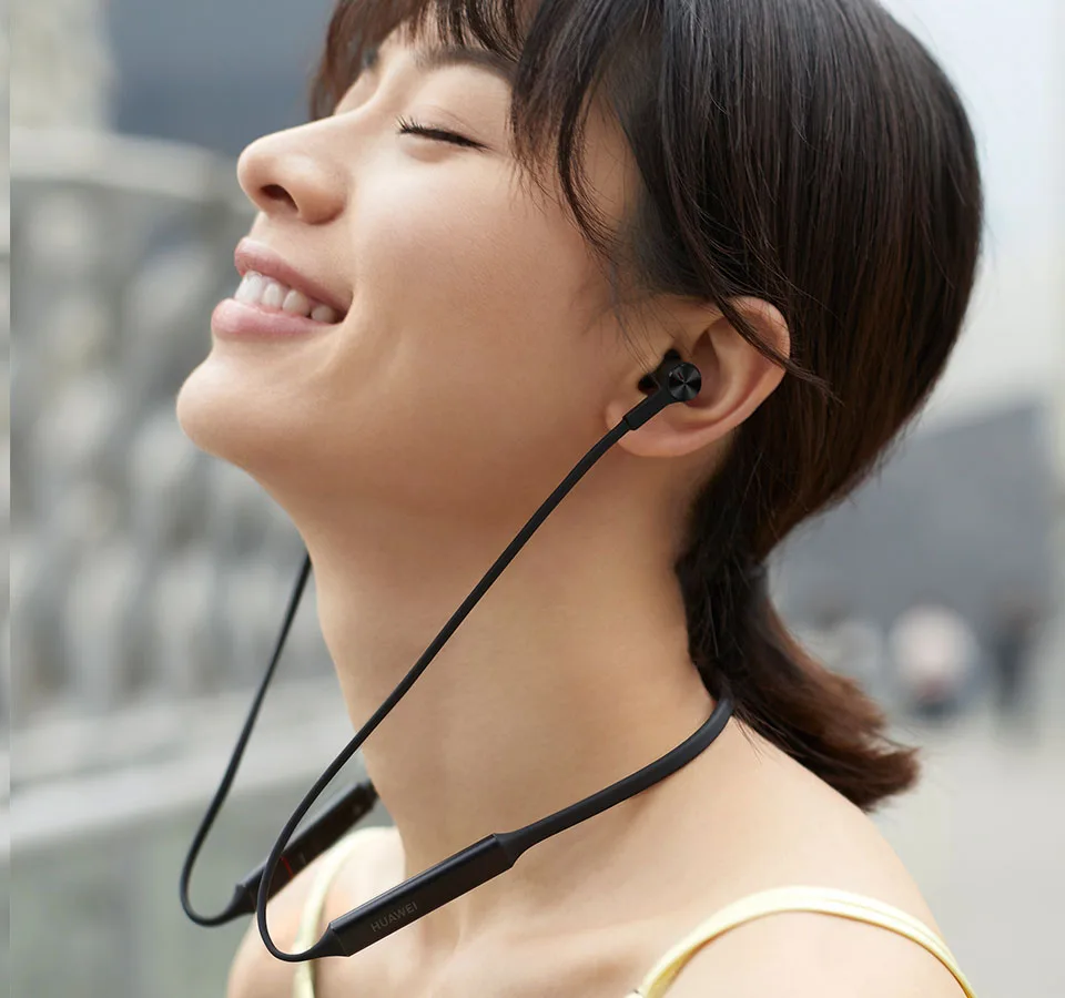huawei FreeLace спортивные наушники водонепроницаемые наушники-вкладыши Bluetooth беспроводные для наушников, карты памяти кабель металлическая полость жидкости Сили