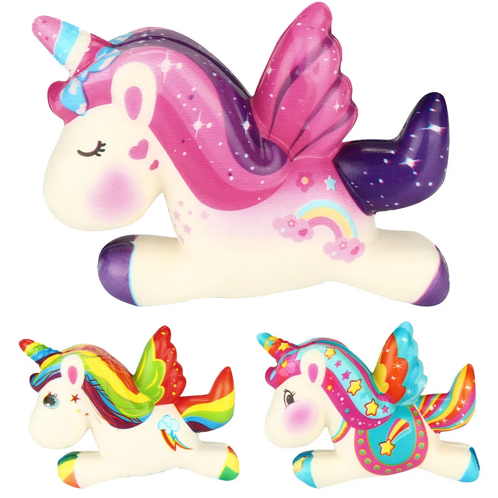

Cute Unicorn Kawaii Squishy Slow Boost Cartoon Doll Cream Scented Tightening Decompression Toy Best Christmas Birthday Gift kid