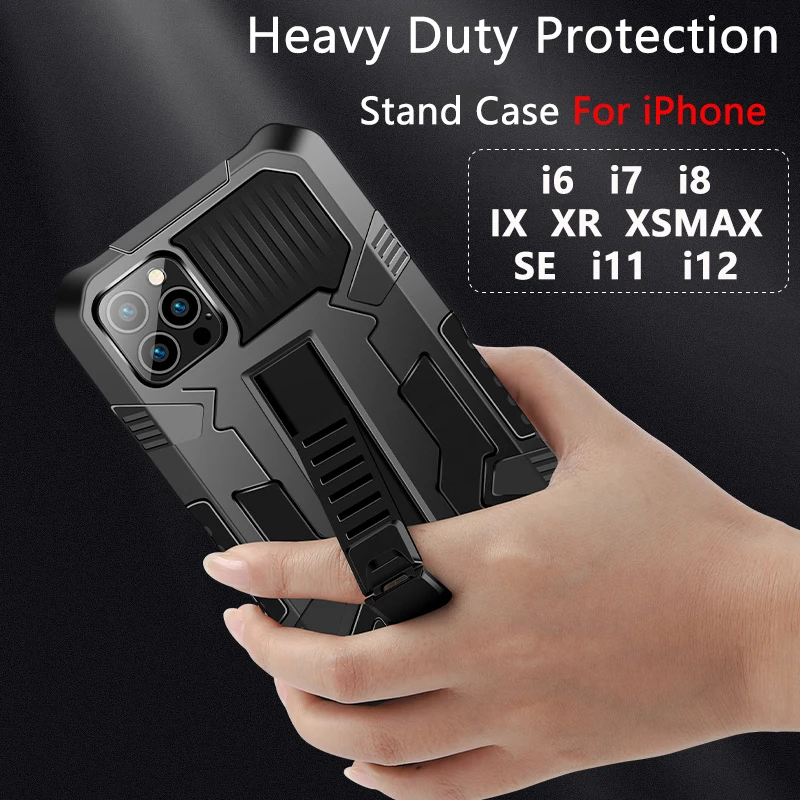 Мягкий силиконовый чехол-подставка для iPhone 12 11 Pro Max XS XR 6 6s 7 8 Plus SE 2020