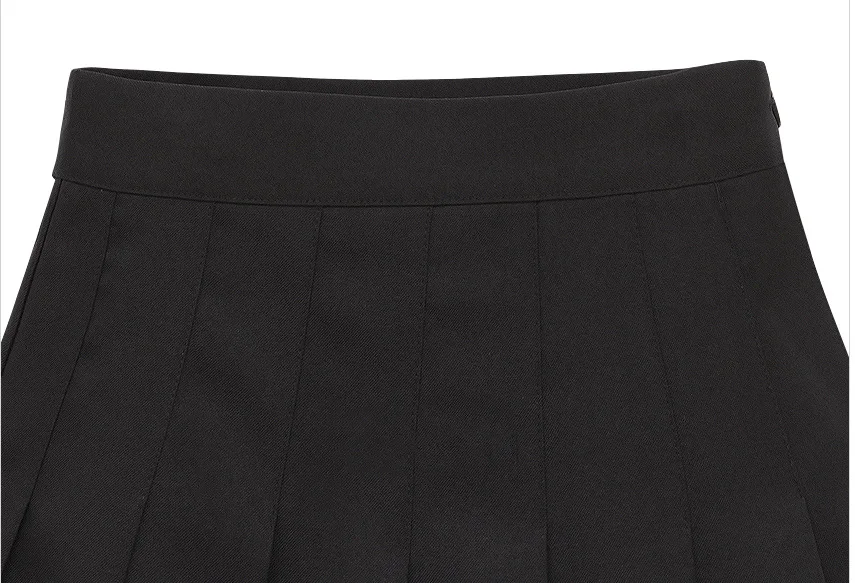 Женская шифоновая Мини-Юбка HanOrange однотонная плиссированная юбка в стиле преппи