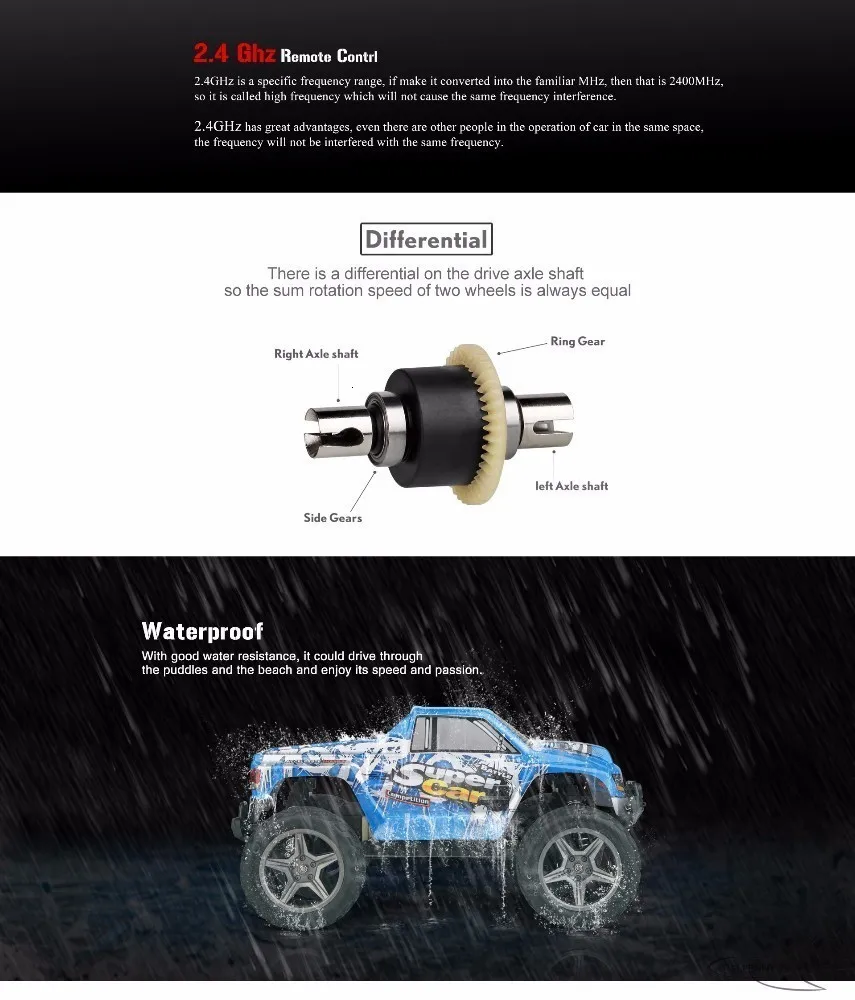 WLtoys 12402 RC электрический грузовик супер автомобиль 1/12 4WD 2CH радио дистанционное управление высокая скорость внедорожный Монстр скалолазание автомобиль игрушка