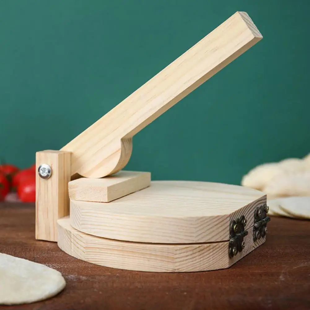 

New Wood Dumpling Pressing Tool Dough Presser Dumpling Skin Wrappers Presser Dumpling Wrapper Mold Kitchen Baking Pastry Tool