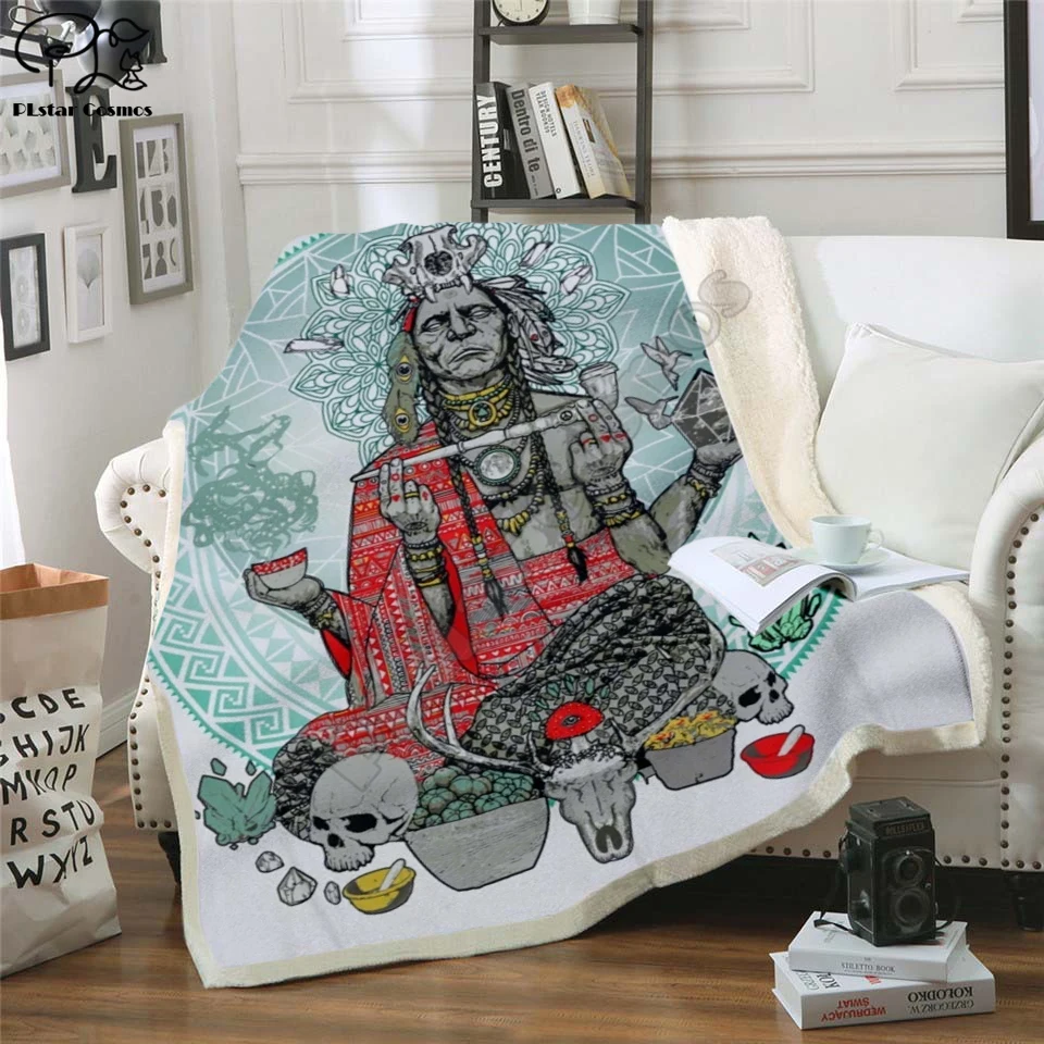 

WOLF AND EAGLE sherpa Hooded Blanket 3D full printed Wearable Blanket Adults/Child Fleece Blanket style-1 drop shipping