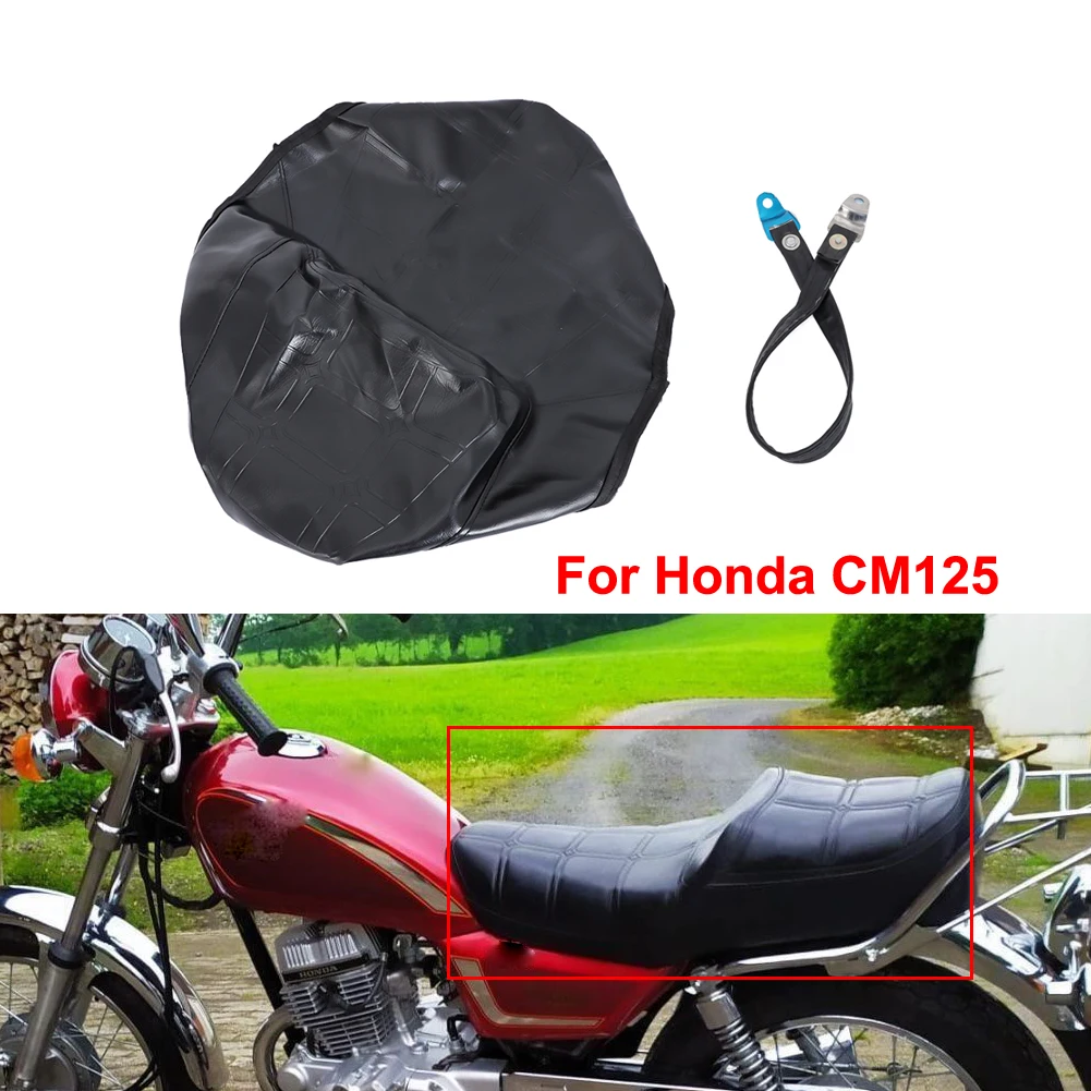 

Кожаная Мотоциклетная Подушка с ремешком для Honda CM125, непромокаемая Водонепроницаемая теплоизоляционная подушка для скутера, кожаная защит...