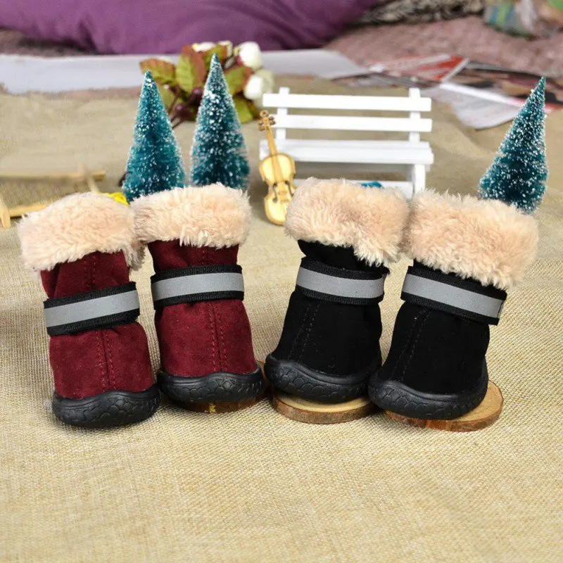 Обувь для домашних питомцев зимние ботинки дизайнерская мягкая удобная