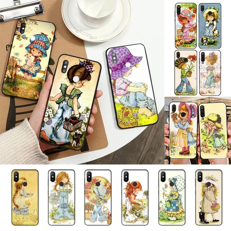 

TOPLBPCS Sarah Kay Little Girl Phone Case For Redmi Note 7 5 8A Note8pro 9Pro 8T Coque for note6pro Capa