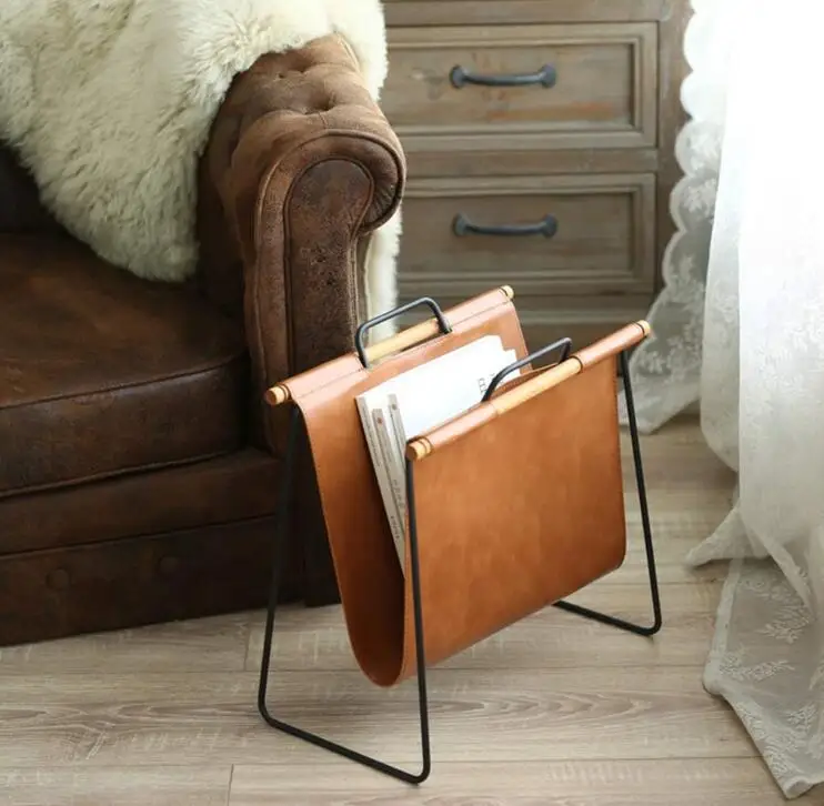 

Office Decorative Magazine Newspaper Rack Metal Floor Data Storage Holder For Bedroom Study Living Room Magazine Holder Stand