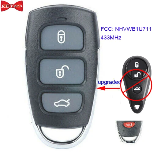 KEYECU для Subaru Outback Legacy Tribeca Forester обновленный дистанционный ключ 433 МГц NHVWB1U711 |