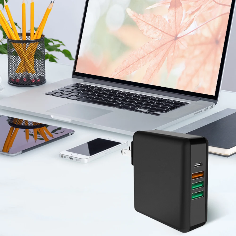61 Вт usb type C универсальное быстрое зарядное устройство Quick Charge 3,0 Для Macbook Pro Air hp lenovo Asus Xiaomi huawei iPhone mate телефон ноутбук