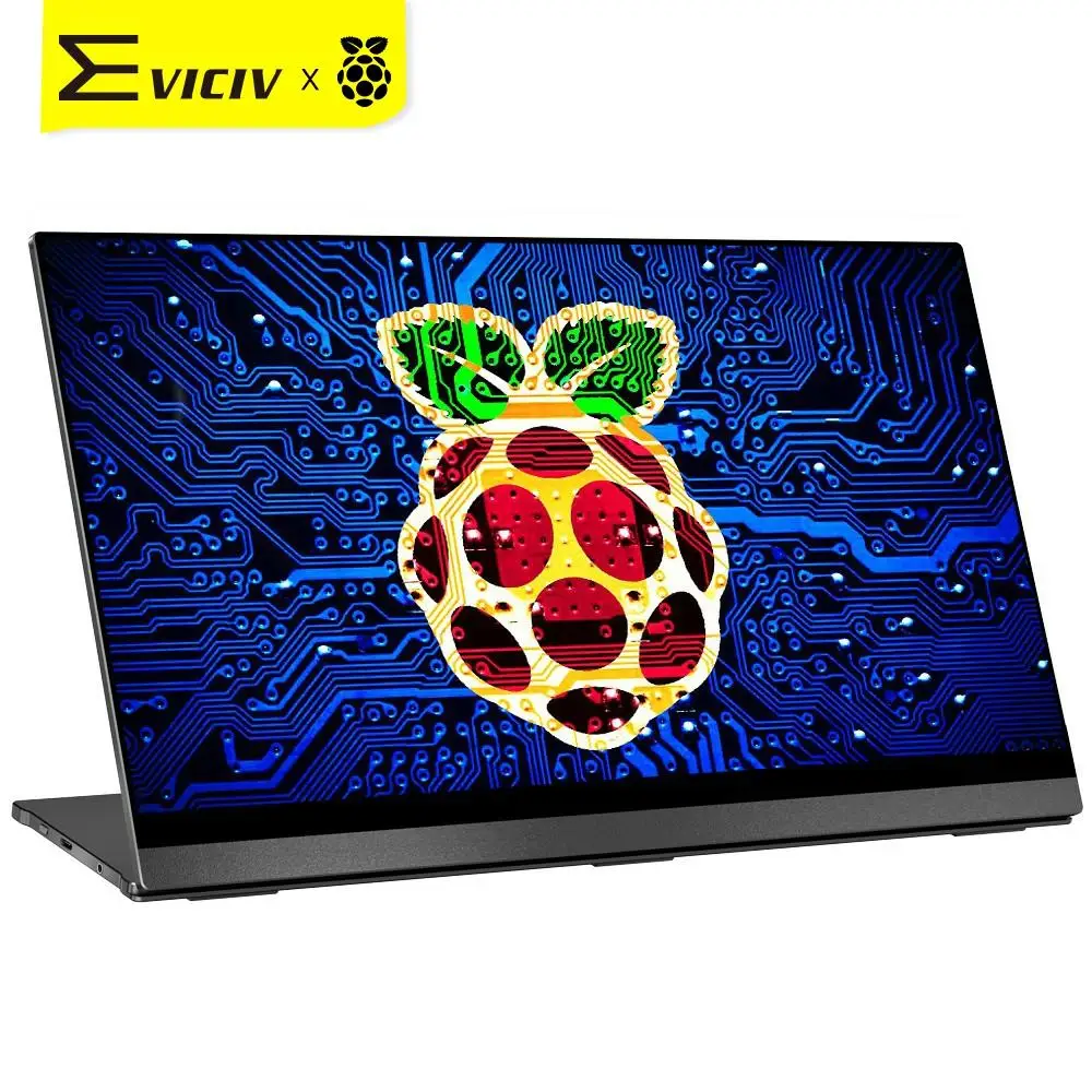 

Портативный сенсорный экран EVICIV Raspberry Pi 4 4K, 15,6 дюйма, автоматически вращающийся дисплей, сенсорный экран Rasberry