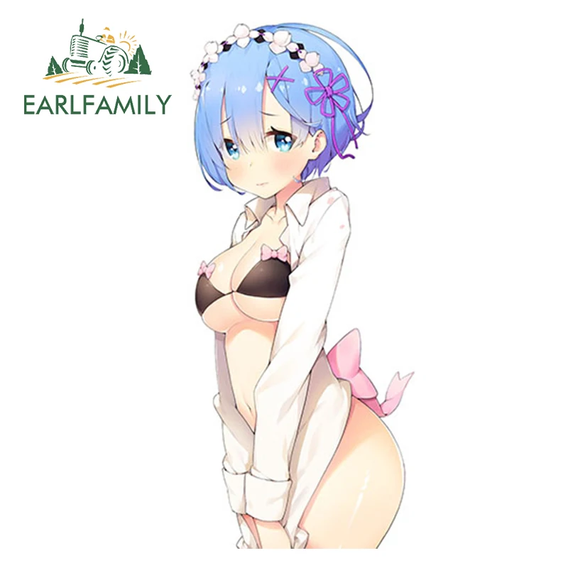 EARLFAMILY 13 см автомобильный Стайлинг сексуальная горничная Re Zero Kara Hajimeru Isekai Seikatsu