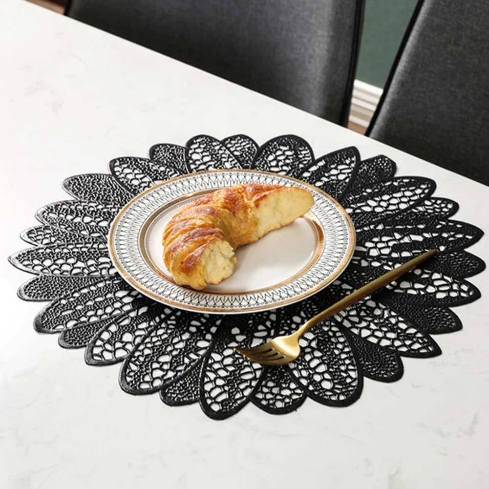 Круглый Противоскользящий коврик для тарелок подстилка чайной чашки