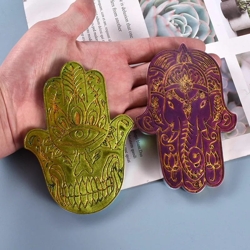 Новый ладони тарелка лоток для хранения силиконовые формы DIY Смола Рука Фатимы