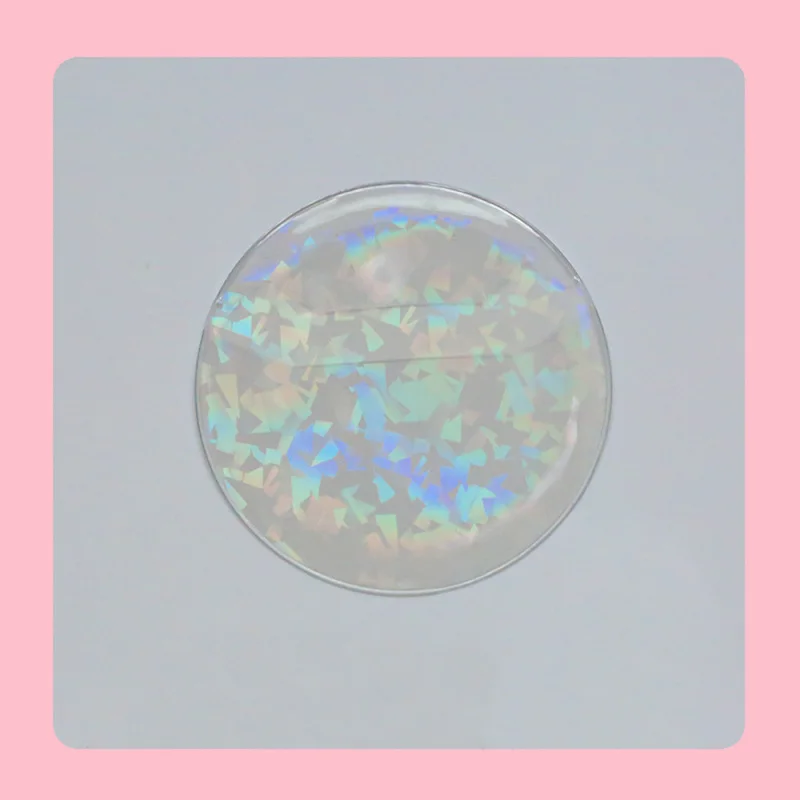 

5PCS/lot Multi Sizes Laser Badge Storage Display Protective Case Round Shape Covering Bag