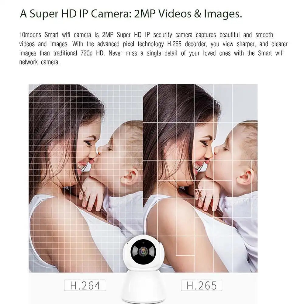 1080P Wifi домашняя ip-камера безопасности приложение Удаленная сеть Беспроводная CCTV