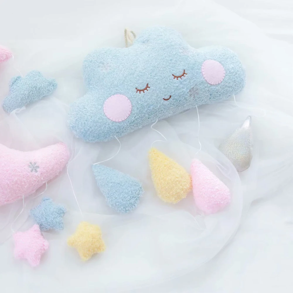 Новинка Забавная детская мягкая плюшевая игрушка облако кукла звезды луна