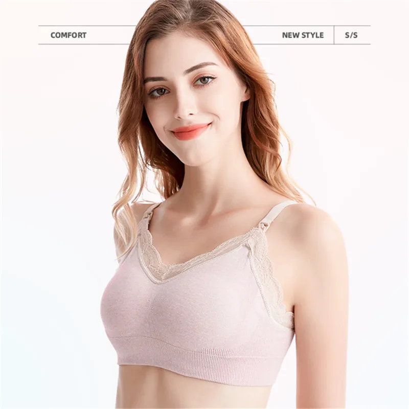 Хлопковое нижнее Белье для беременных удобные бюстгальтеры Бюстгальтер