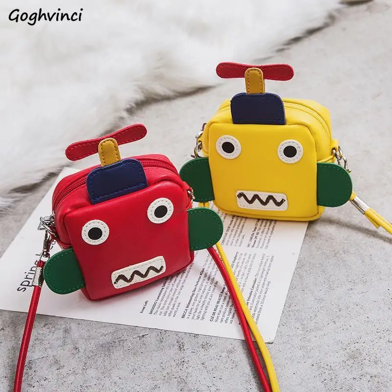 

Crossbody Bags Kids Cartoon Robots Zipper Mini Bag Girls Boys Purses Travel Cute Kindergarten Children Trendy Handbags Ulzzang