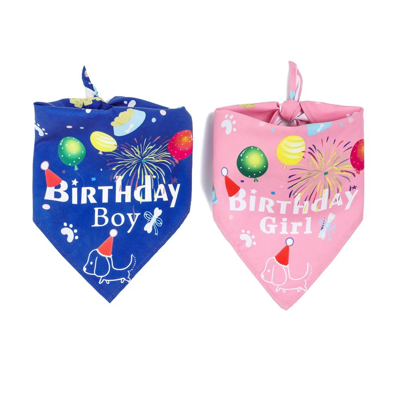 

Dog Bandana Bibs Pet Birthday Party Head Scarf Neckerchief Pet Cat Puppy Grooming Accessories Cute ely Triangular Collar