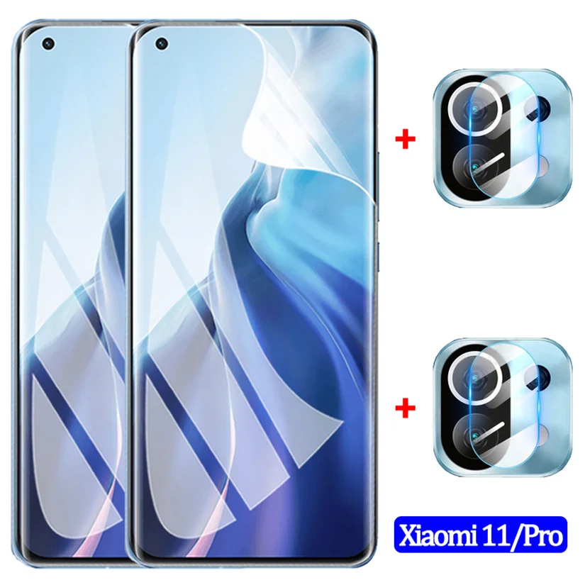

hydrogel film+camera glass on xiaomi 12 mi 11 lite 11t pro screen protection mi11 mi12 hidrogel xiaomi 12x mi 12 pro protector
