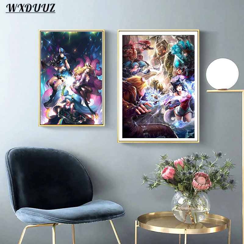 80s Pop игровая Лига искусственных задних предметов картина декоративный постер