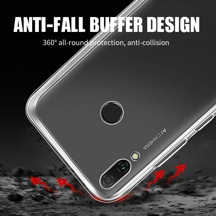 Силиконовая мягкая прозрачная Задняя накладка чехла из ТПУ для Honor V30 20 Pro Чехол для телефона Y6 Y9 чехол тонкий прозрачный для huawei Honor 9X20