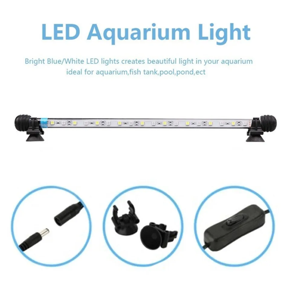 Gako аквариумное освещение 47 см Arowana Light 24 синие светодиодные лампы для аквариума
