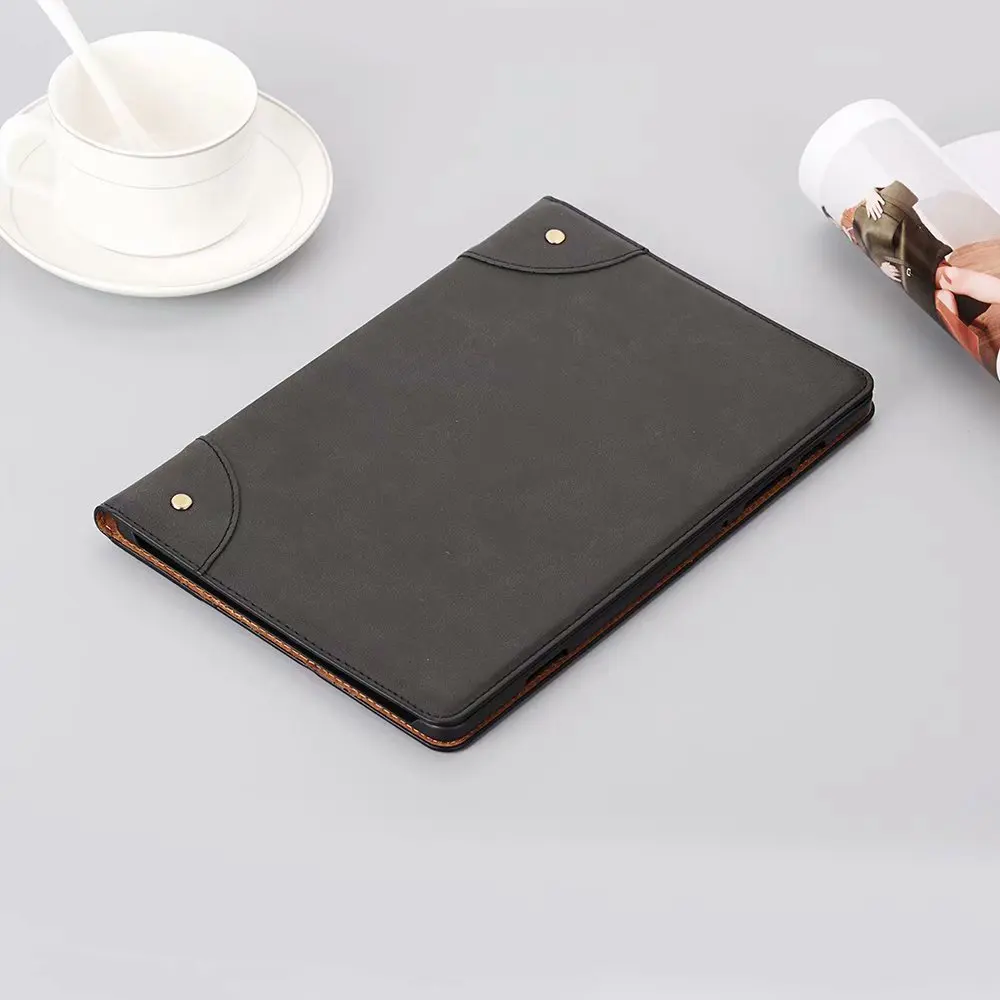 black Для samsung Galaxy Tab S6 10,5 SM-T860 SM-T865 T860 T865 чехол в стиле ретро Книга карта стиль из искусственной кожи подставка чехол для планшета+ ручка - Цвет: black