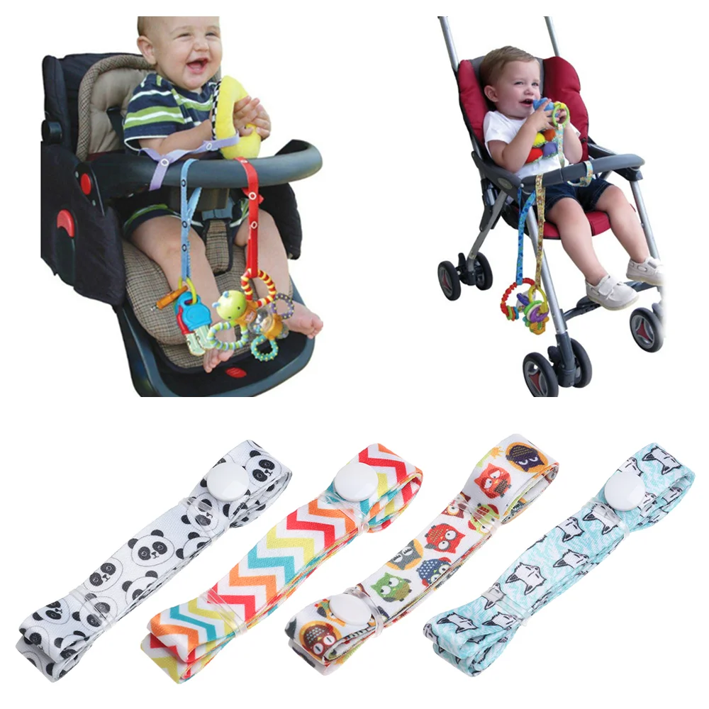 

Cute Teether Toy Anti-chain Stroller Rope Fixed Car Pacifier Chain Anti-Drop Hanger Belt Baby Stroller Accessories Toys Holder