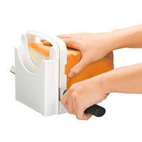 toast bread slicer practical bread cutter hardwood crumb catcher slicing tool kitchen accessories
