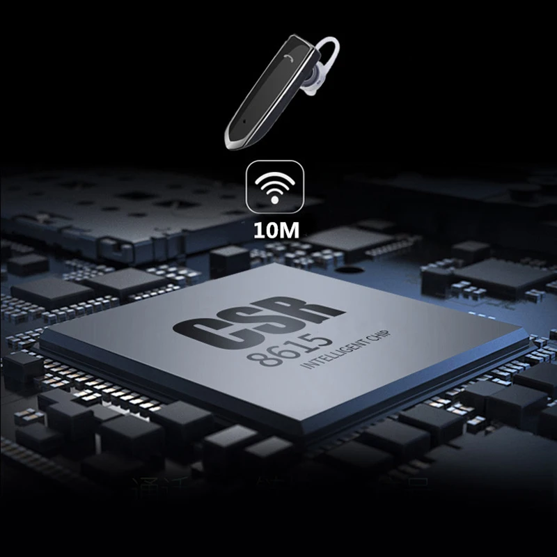 ANRY Bluetooth беспроводные деловые наушники Hands Free с микрофоном для офиса/бизнеса/тренировки/водителя/грузовика