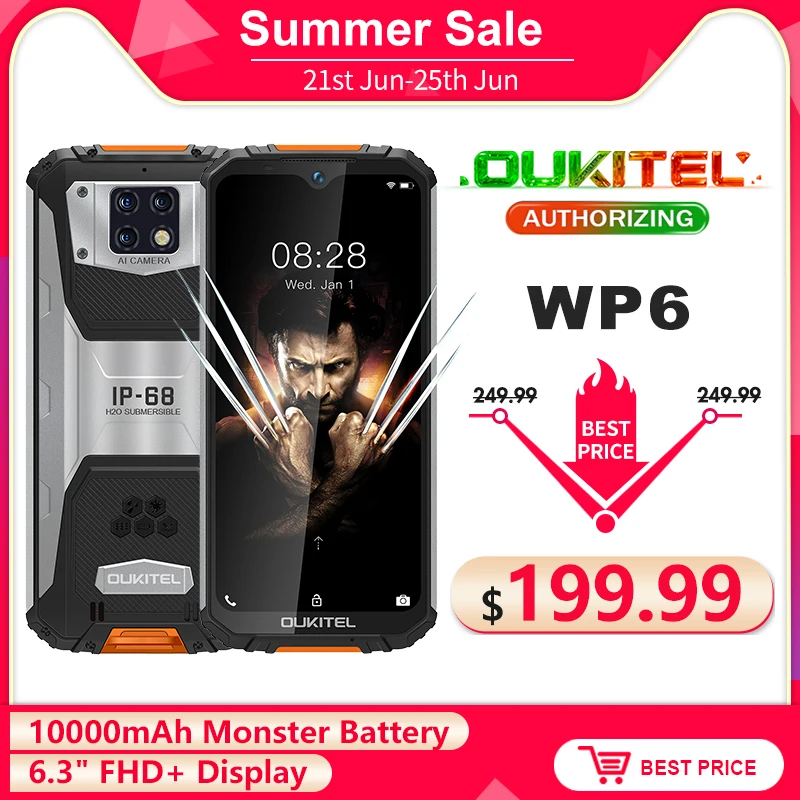 Смартфон OUKITEL WP6 6+128ГБ|Смартфоны| |