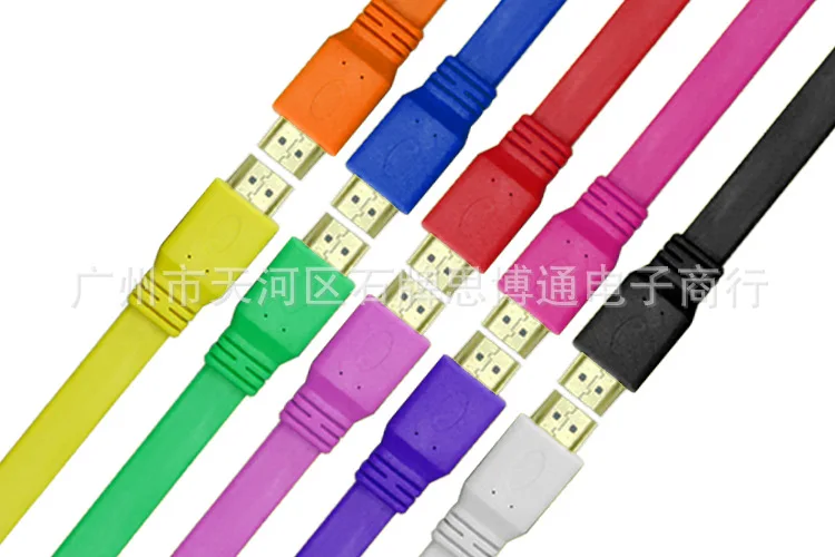 3 м 1 5 HDMI compatibl кабель 4 v 1080p 3D плоский линии Короткие с позолоченными штыревыми