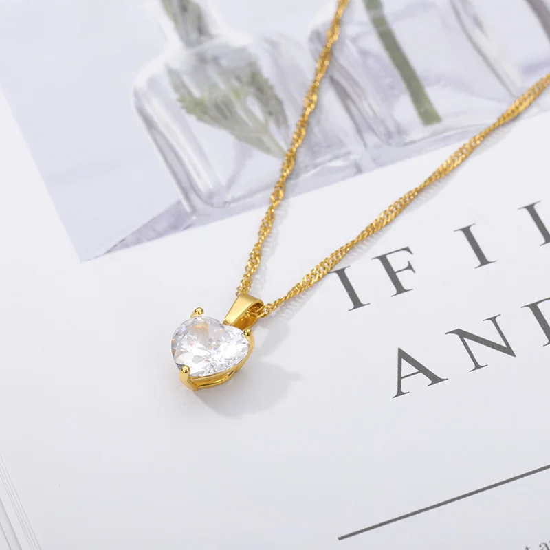 Choker Invisible Fish Line Crystal Necklace Pendants Neck Zircon Woman Clavicle Chain Lady Feminino Collar | Украшения и