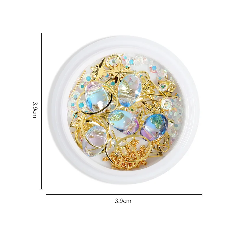 

aurora crystal act the role ofing is tasted Japanese irregular stereoscopic colorful crystal nail drill nail art