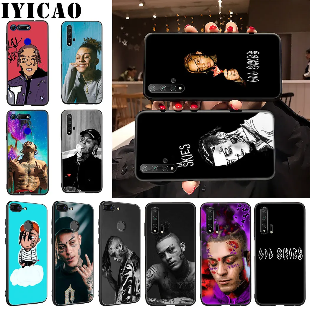 IYICAO Lil небо реперские кепки мягкий чехол для телефона Huawei Honor 9X20 Pro 7A 7C 7X8 9 10 Lite 8X 8C